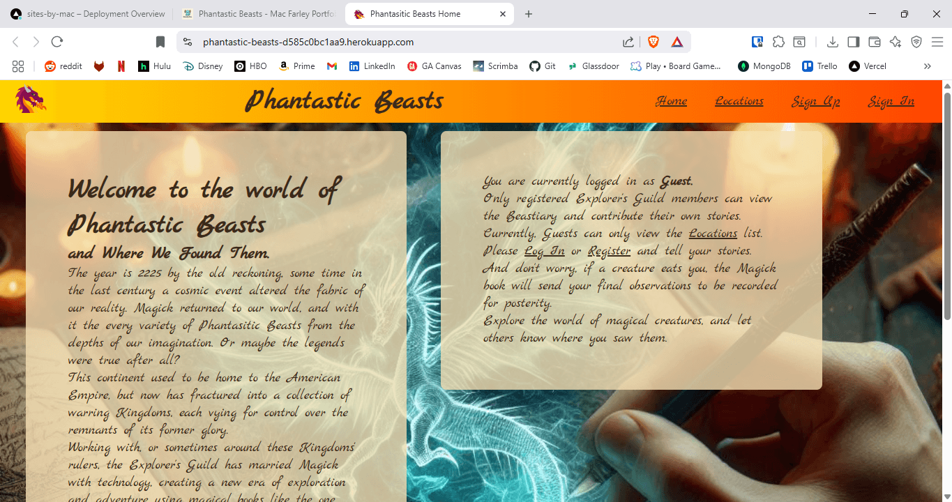 Phantastic Beasts screenshot